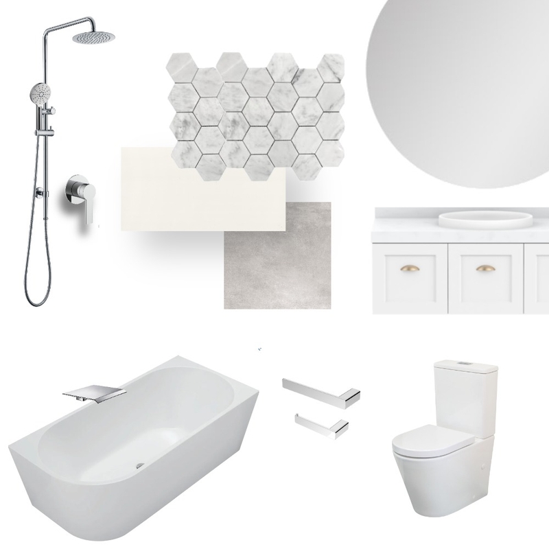 Upstairs Bathroom Mood Board by Holm & Wood. on Style Sourcebook