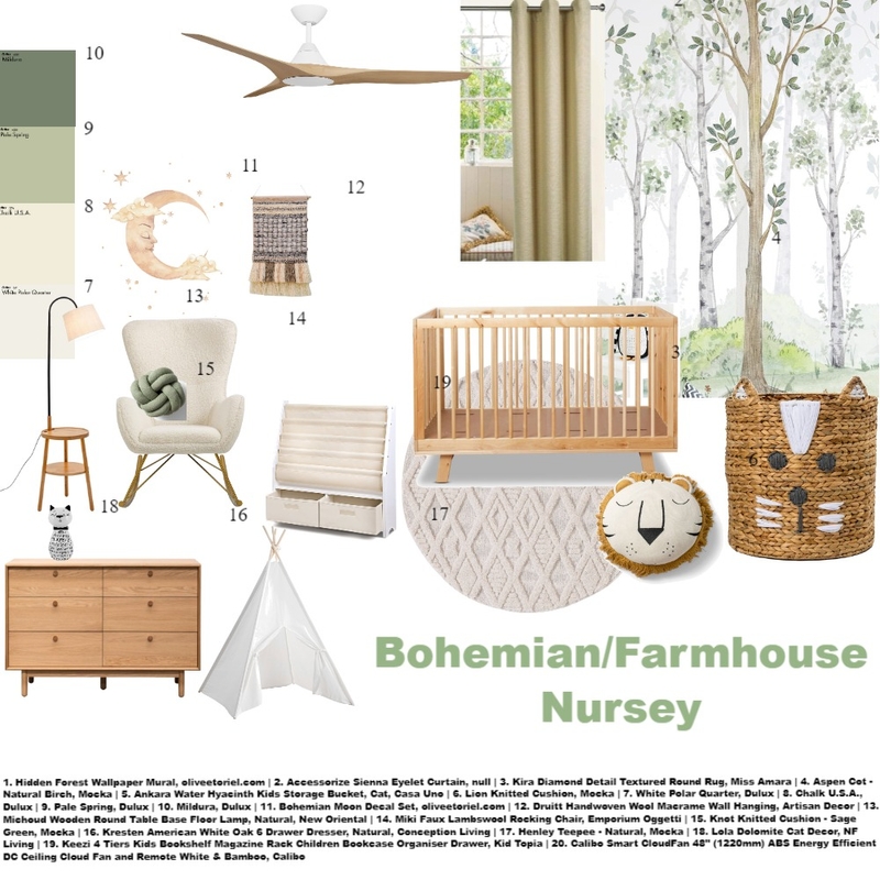 nature nursery Mood Board by RoseyM on Style Sourcebook