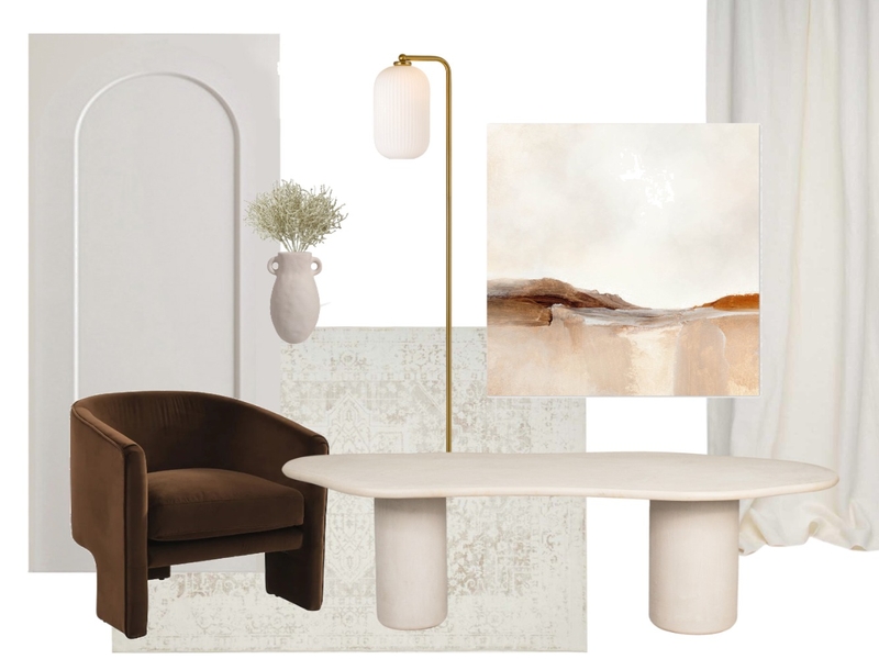 Warm Contemporary Living Room Mood Board by Bethany Routledge-Nave on Style Sourcebook