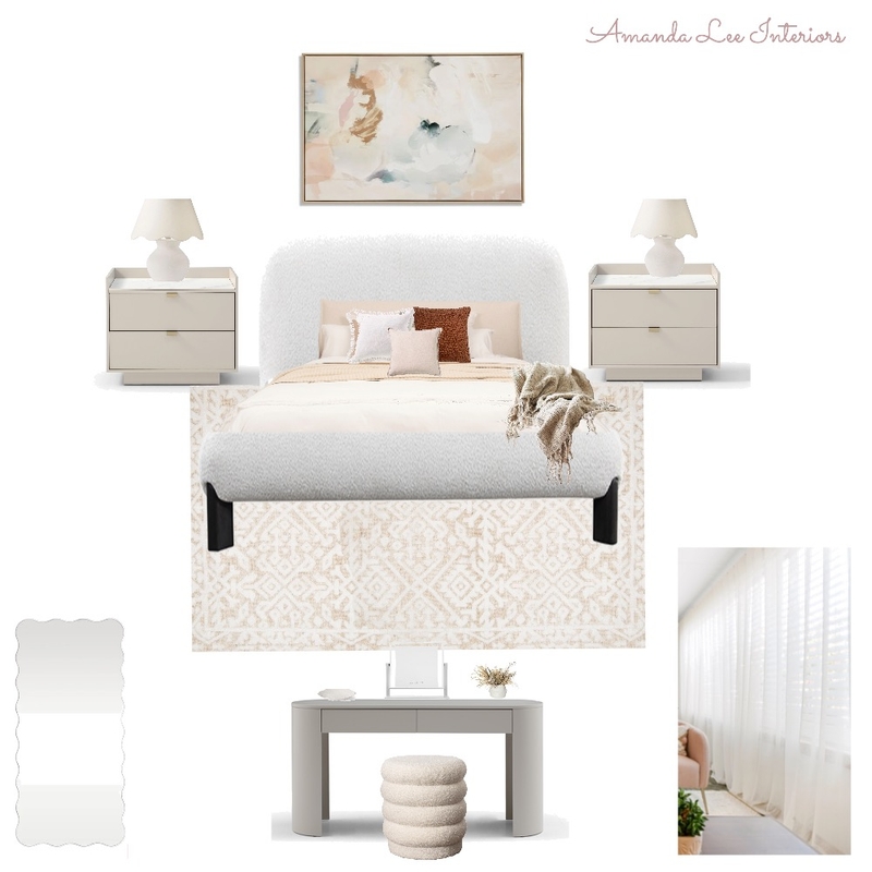 Treeby Masterbedroom Final Room Mood Board by Amanda Lee Interiors on Style Sourcebook