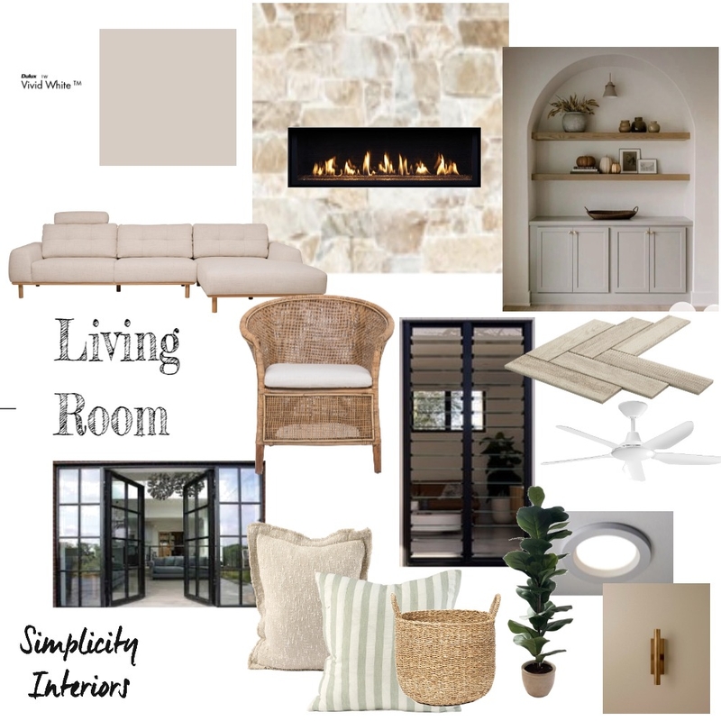 Living Room Mood Board by Simplicity Interiors on Style Sourcebook