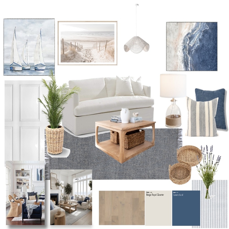 Hamptons/Coastal Mood Board by deniserockstroh on Style Sourcebook