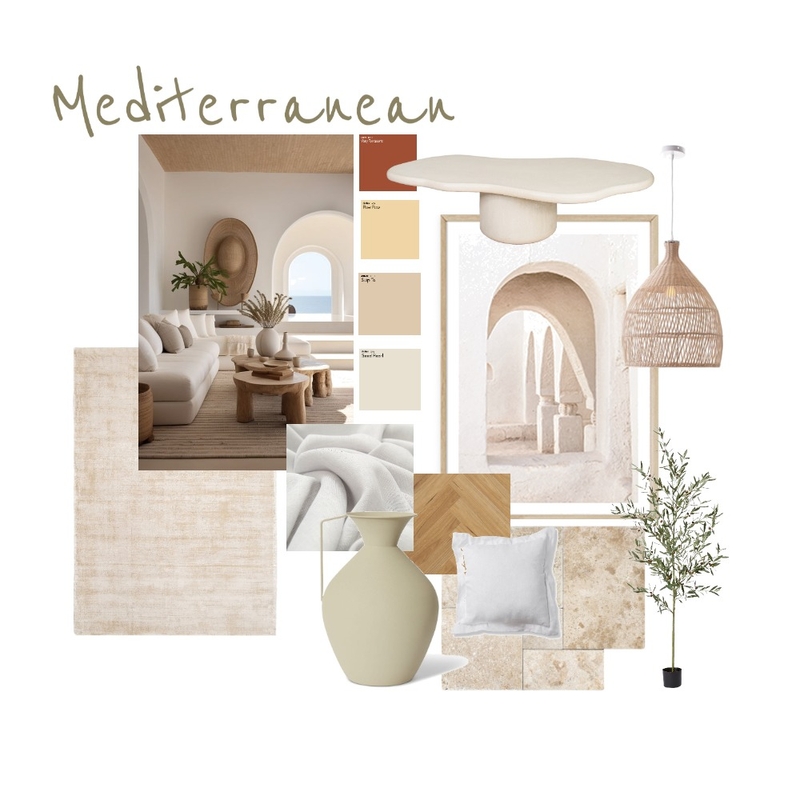 Mediterranean Design Style Mood Board Mood Board by KaitlynG on Style Sourcebook