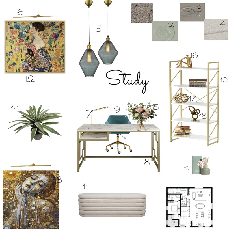 Study Mood Board by lisabet on Style Sourcebook