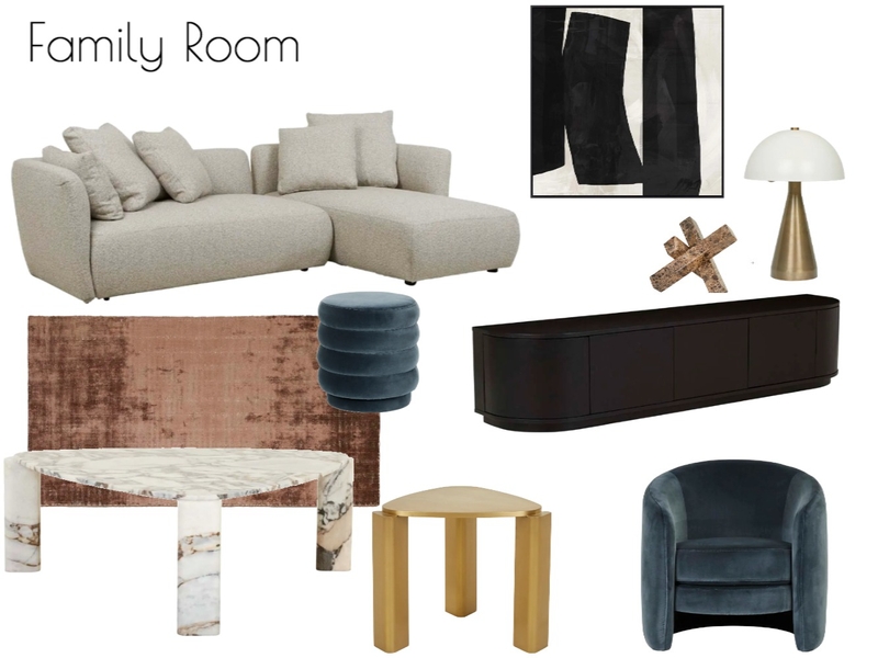 Family Room Mood Board by interiorschemes@gmail.com on Style Sourcebook