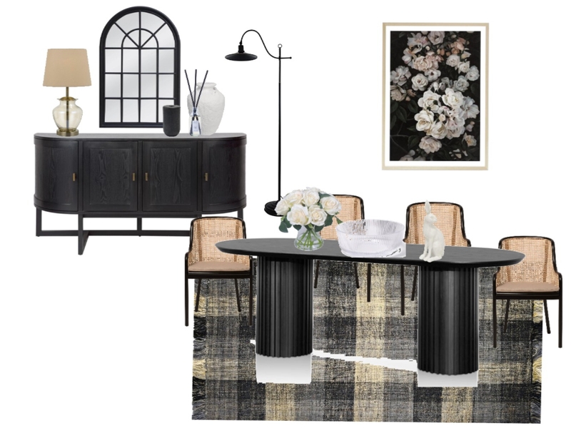 Dark Dining Room Mood Board by Courtney Cocks on Style Sourcebook