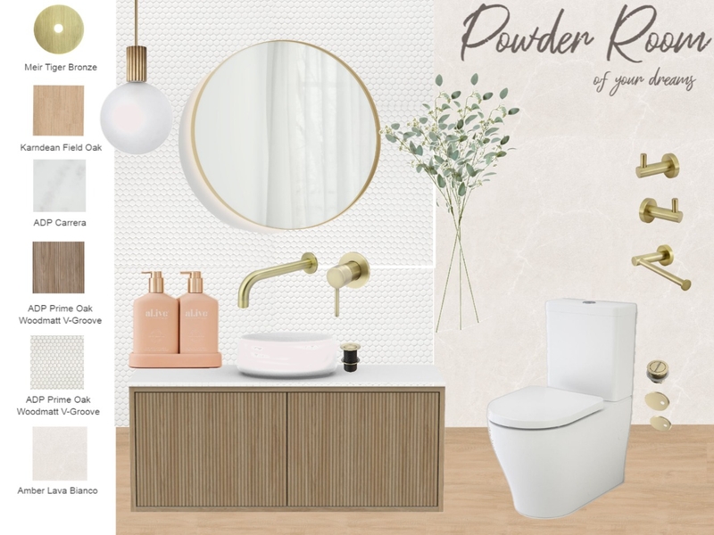 Powder Room Mood Board by casey.butterworth@gmail.com on Style Sourcebook