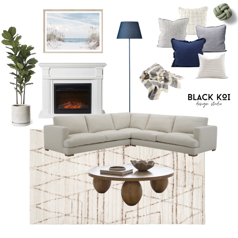 Living Room V2 - Chelsey Mood Board by Black Koi Design Studio on Style Sourcebook