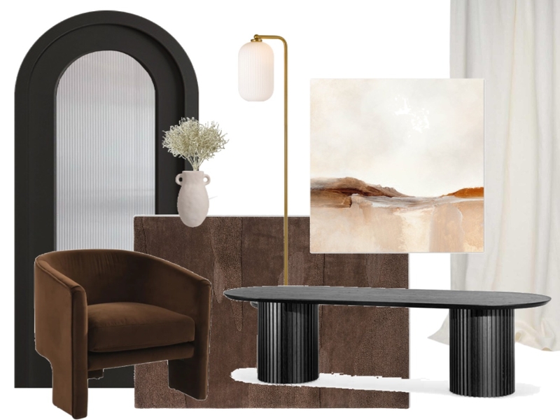 Dark Contemporary Living Room Mood Board by Bethany Routledge-Nave on Style Sourcebook