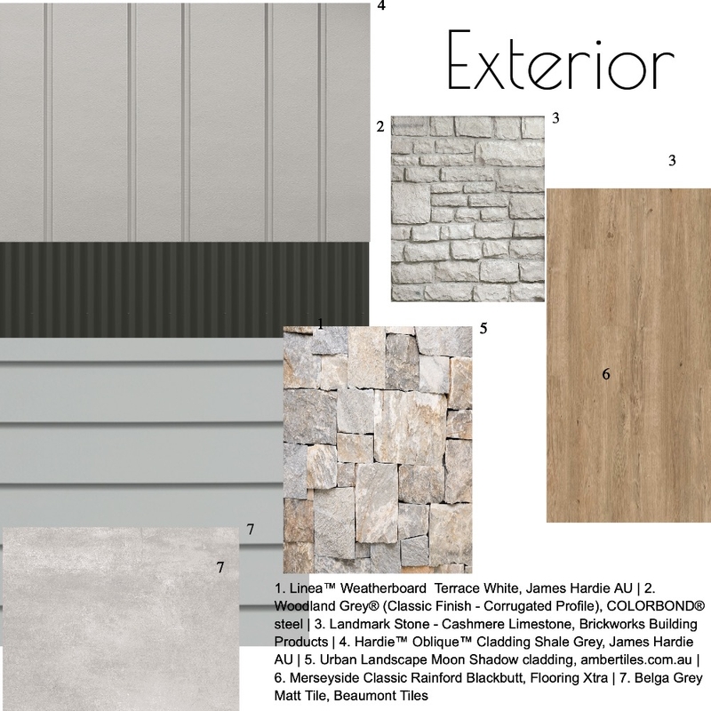 Exterior - Modern Neutral Mood Board by HSC on Style Sourcebook