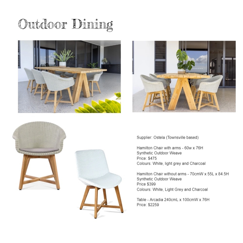 A&R Outdoor Dining Mood Board by Lisa Crema Interiors and Styling on Style Sourcebook