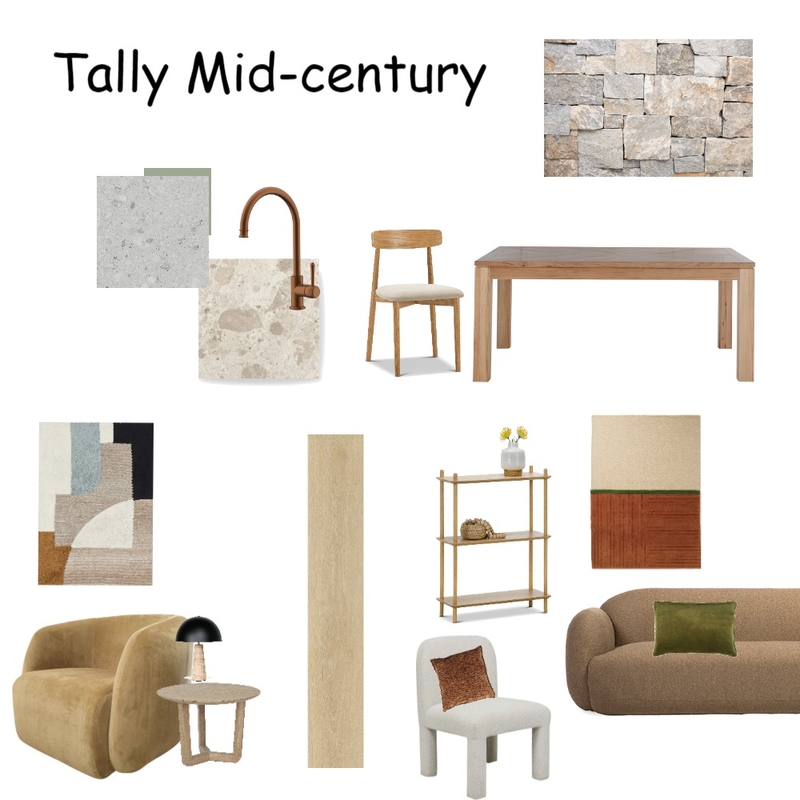 Mid Century Extension selections and furniture Mood Board by Connected Space Styling on Style Sourcebook