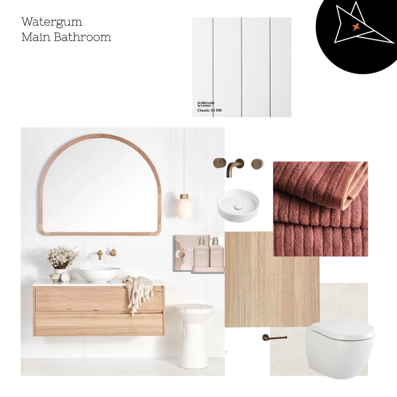 Watergum Main Bathroom Mood Board by FOXKO on Style Sourcebook