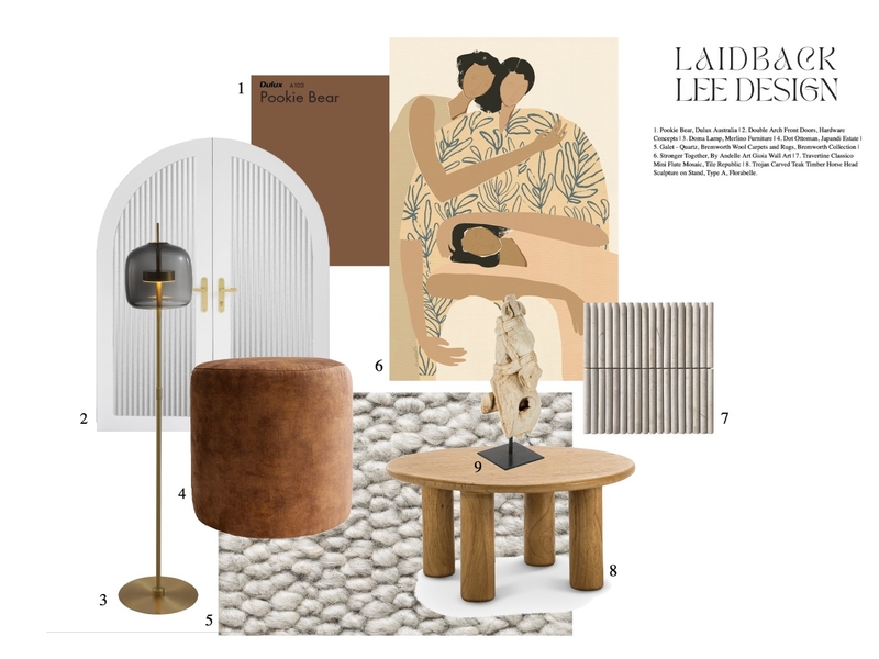 001 Mood Board by LAIDBACK LEE DESIGN STUDIO on Style Sourcebook