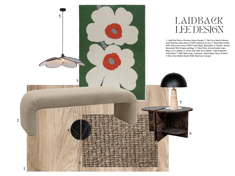 002 Mood Board by LAIDBACK LEE DESIGN STUDIO on Style Sourcebook