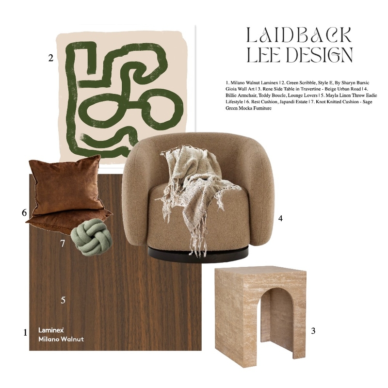 005 Mood Board by LAIDBACK LEE DESIGN STUDIO on Style Sourcebook