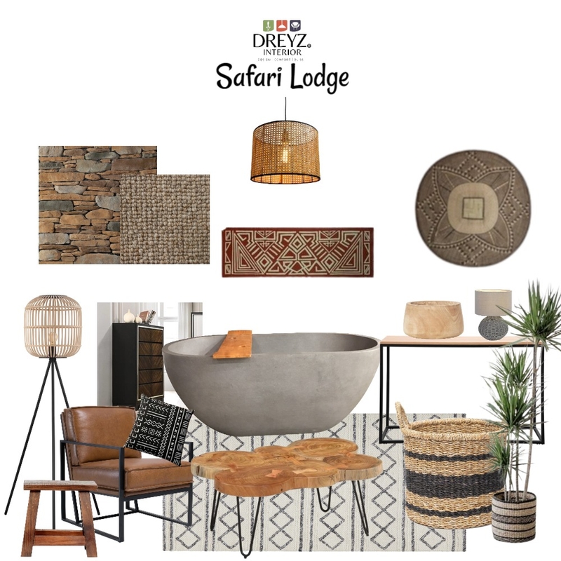 Safari Lodge Moodboard Mood Board by Derick Asiimwe on Style Sourcebook