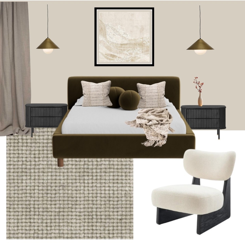 Japandi master suite Mood Board by Five Files Design Studio on Style Sourcebook