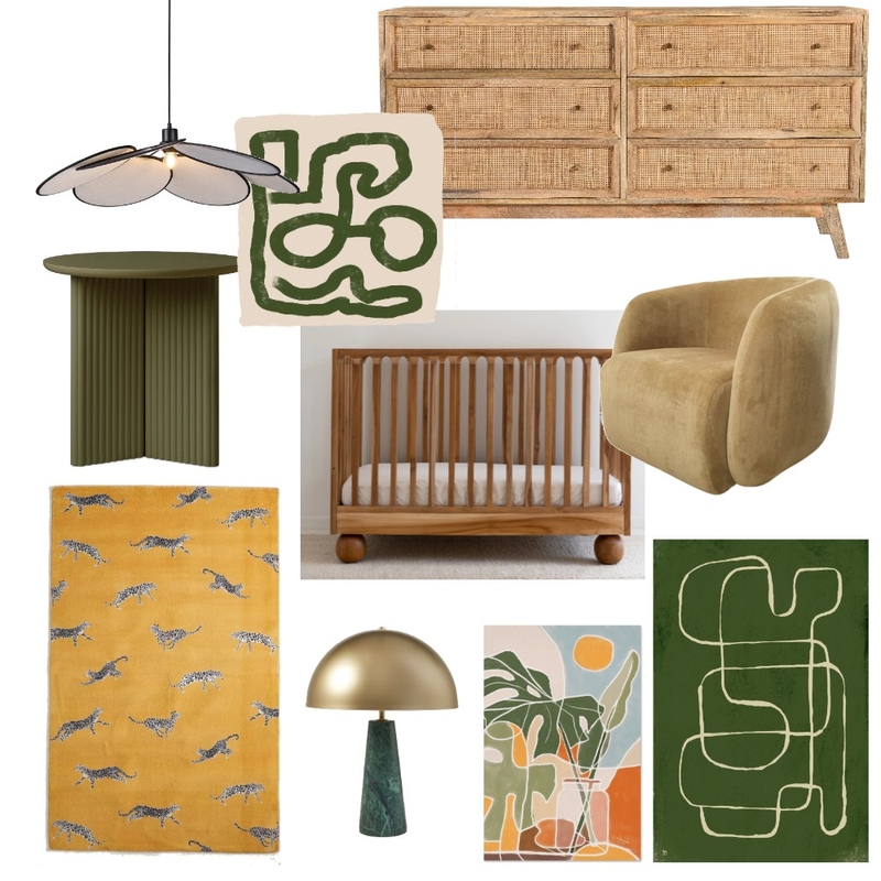 Nursery Mood Board by Jamie Mitrovic on Style Sourcebook