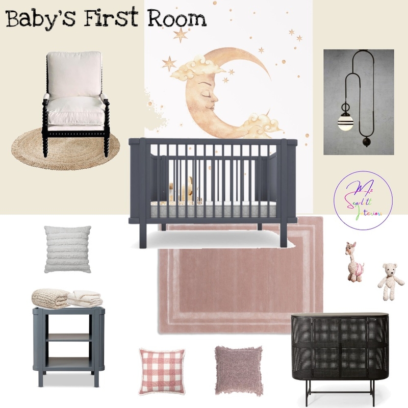 Baby's First Room - Mz Scarlett Interiors Mood Board by Mz Scarlett Interiors on Style Sourcebook