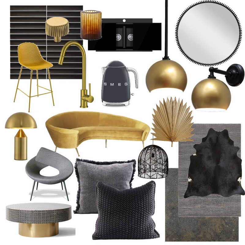 Luxe B&G Mood Board by Mod McDonald on Style Sourcebook