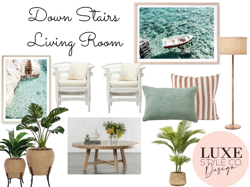 House 1 Down stairs Living Room Mood Board by Luxe Style Co. on Style Sourcebook