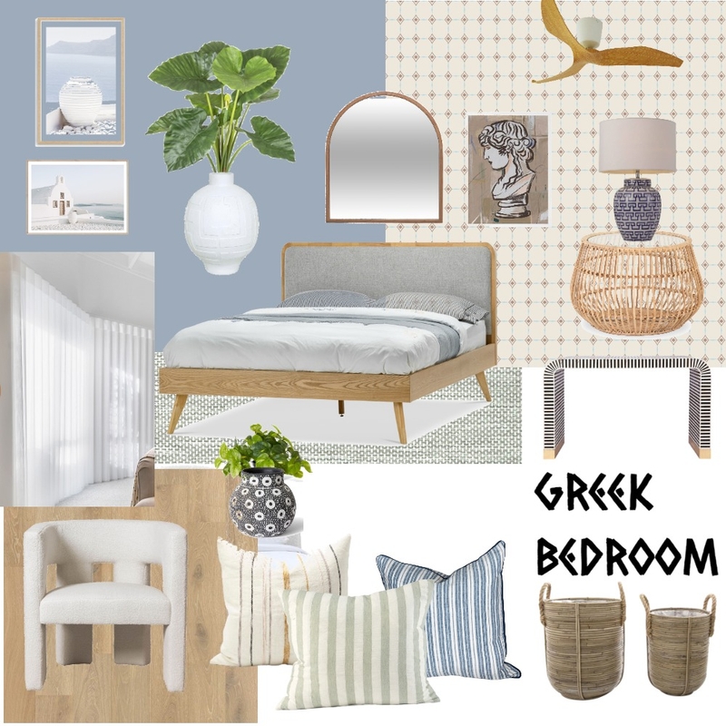 Greek bedroom Mood Board by Maital Olentuch on Style Sourcebook