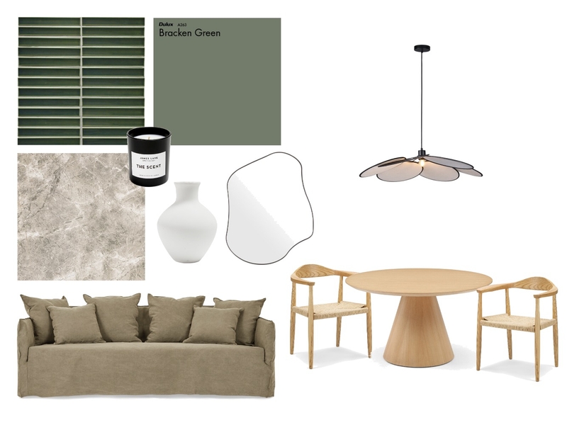 Living/Dining Green Mood Board by Lia Joy on Style Sourcebook