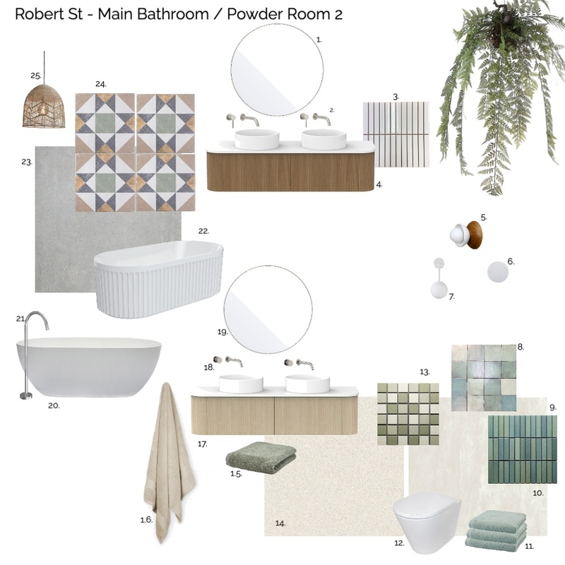 Robert St - Main Bathroom / powder room 2 Mood Board by Susan Conterno on Style Sourcebook