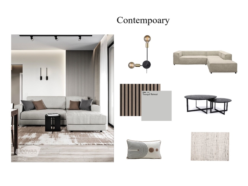 Contempoary Livingroom Mood Board by BG Design on Style Sourcebook