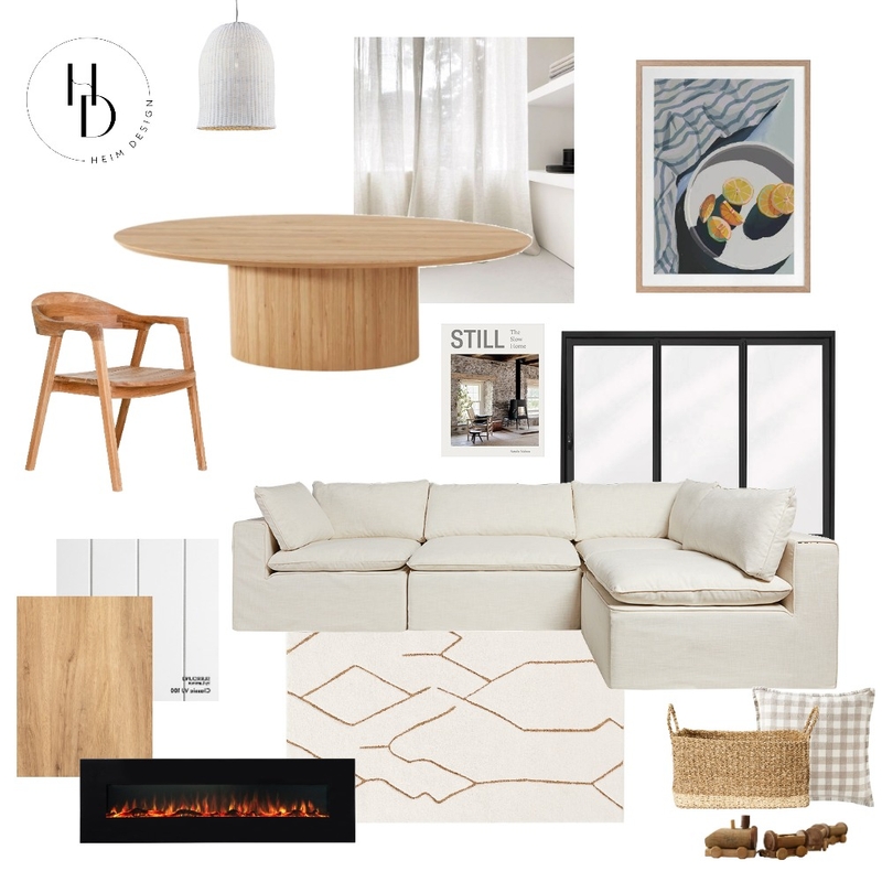 Living and Dining Mood Board by Heim Design on Style Sourcebook