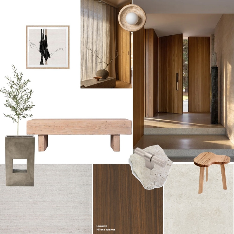 Japandi Entrance Mood Board by Servini Studio on Style Sourcebook