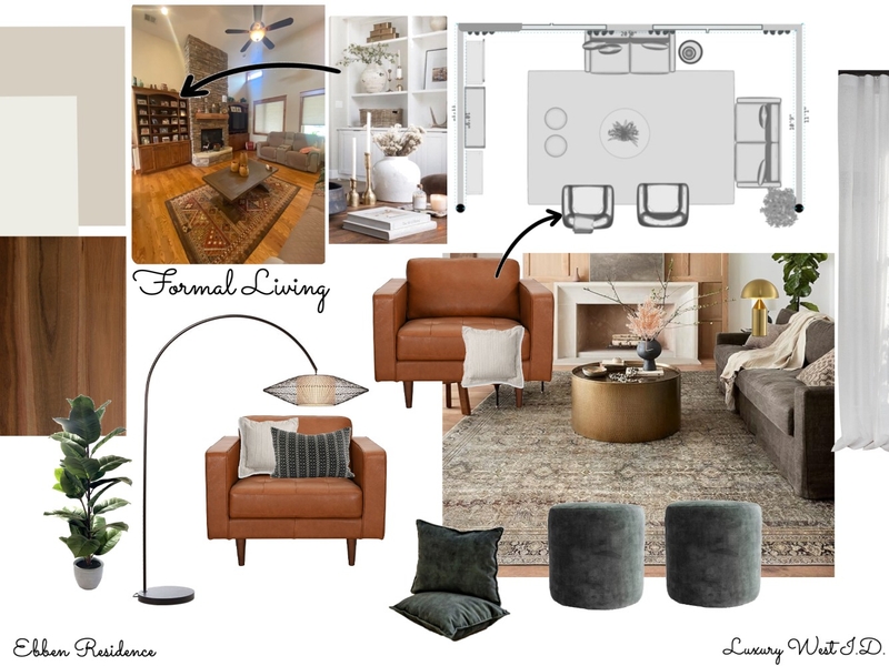 Brenda Ebben Residence-Formal Living Mood Board by LUX WEST I.D. on Style Sourcebook