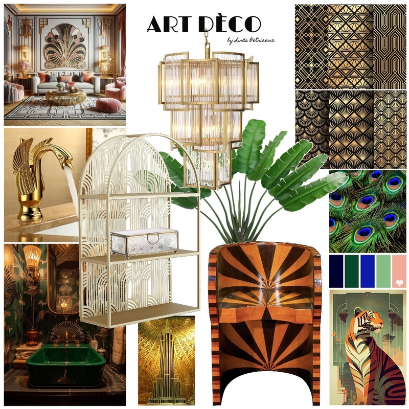 art deco bathroom Mood Board by linxx on Style Sourcebook