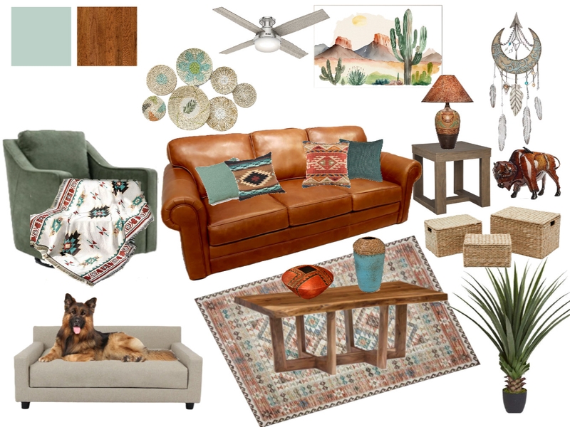 Southwestern Sample Board Mood Board by madstyles on Style Sourcebook