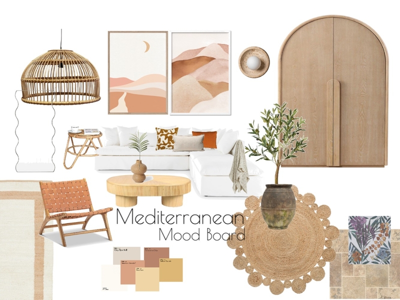 mediterranean Mood Board by moneil on Style Sourcebook