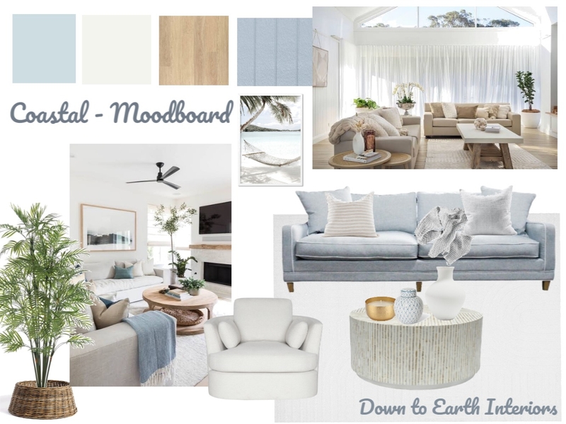 Costal Mood Board-1 Mood Board by Down to Earth Interiors on Style Sourcebook