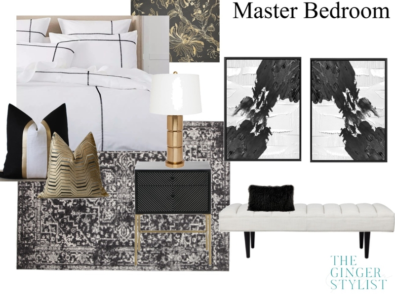 Luxe Master Bedroom Mood Board by The Ginger Stylist on Style Sourcebook