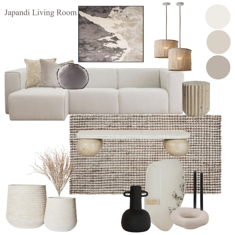 Japandi living room Mood Board by MaddyG on Style Sourcebook