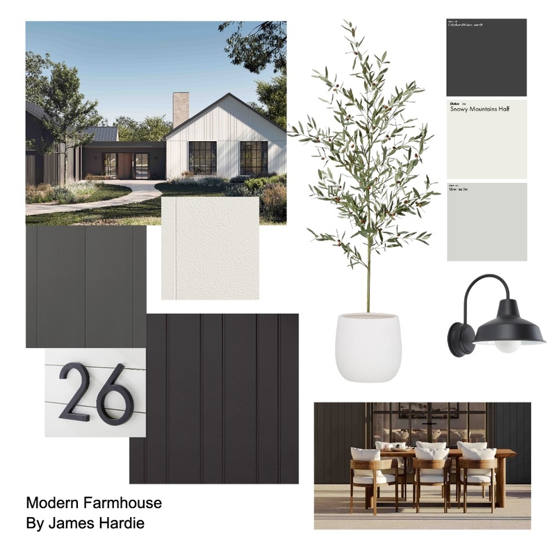 Modern Farmhouse Mood Board by James Hardie AU on Style Sourcebook