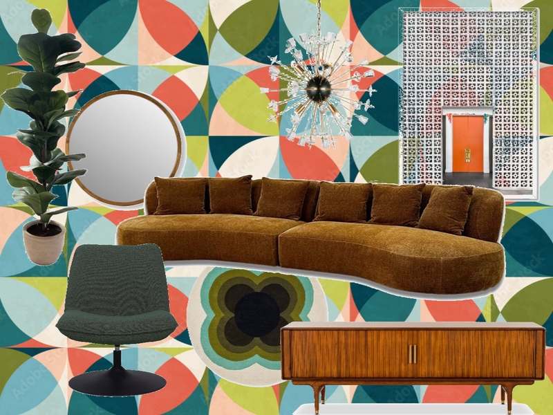 Mid-Century Modern Living Room Mood Board by Prissilla Rademakers on Style Sourcebook