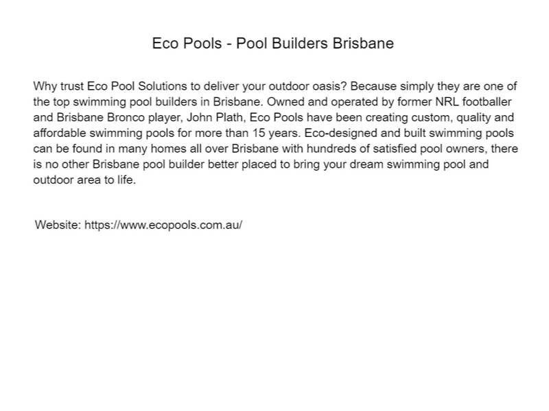 Eco pools Mood Board by Eco Pools on Style Sourcebook