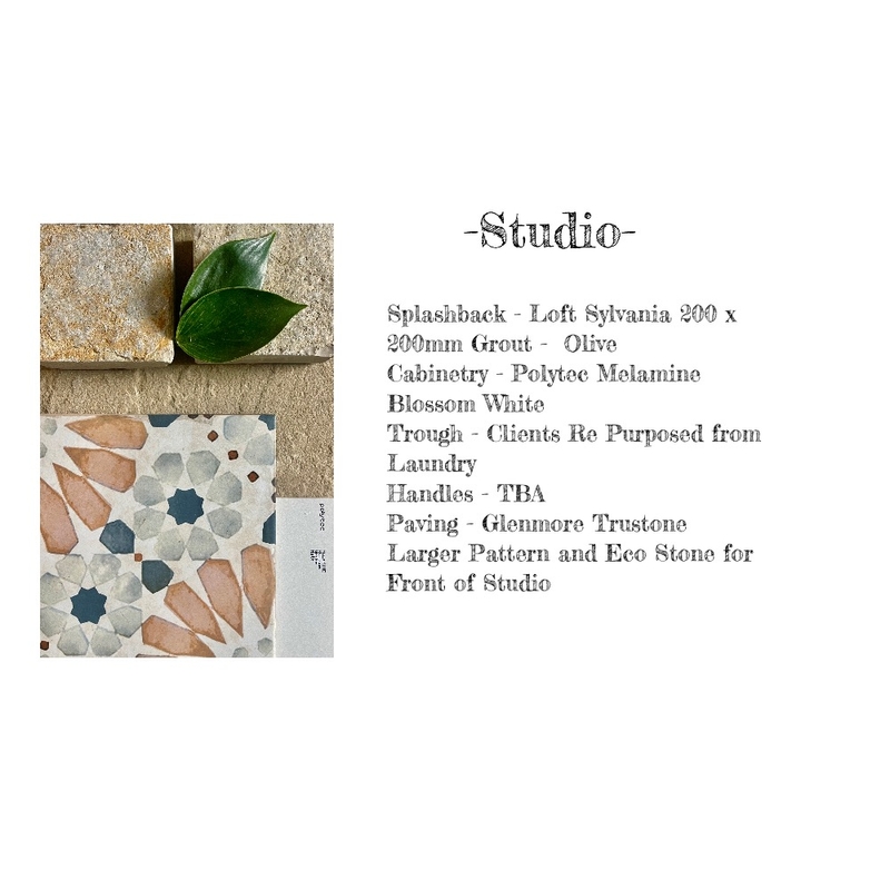 Studio Tiles and Cabinetry Mood Board by Jennypark on Style Sourcebook