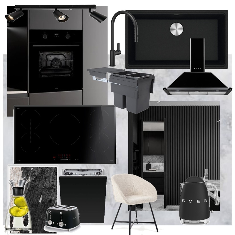 Black Kitchen Mood Board by suzanofli123@gmail.com on Style Sourcebook