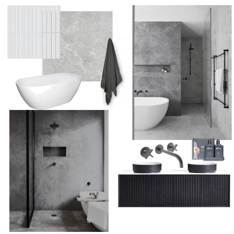 Nerrina ensuite concept Mood Board by Sarah Bourke Interior Design on Style Sourcebook