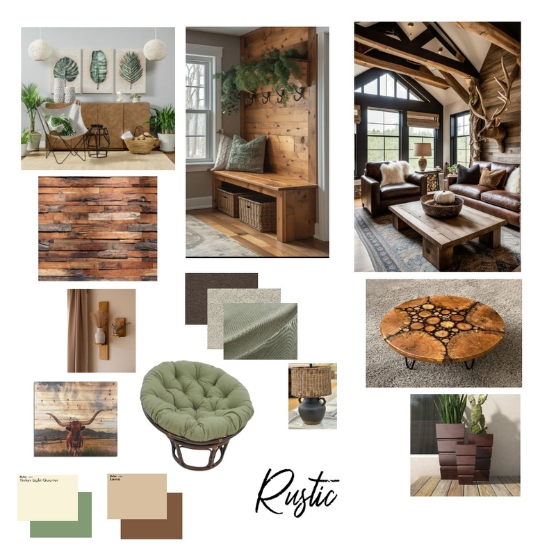 Rustic Mood Board by Shelley Svoboda on Style Sourcebook