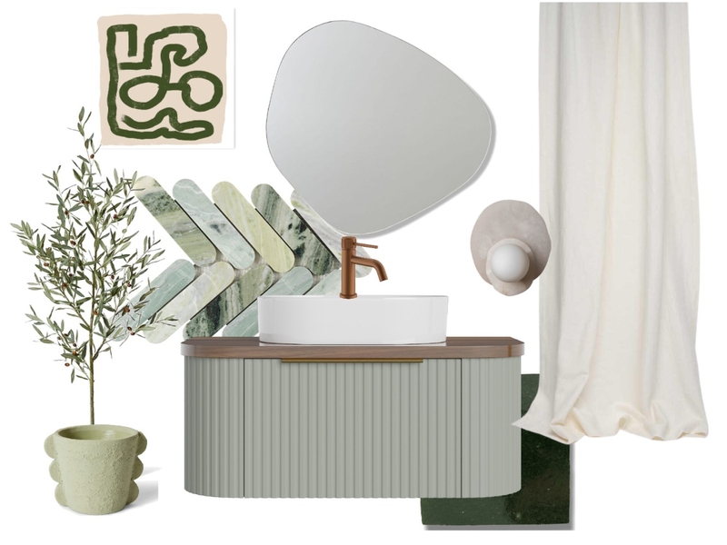 Green Bathroom Mood Board by Plants By Bela on Style Sourcebook