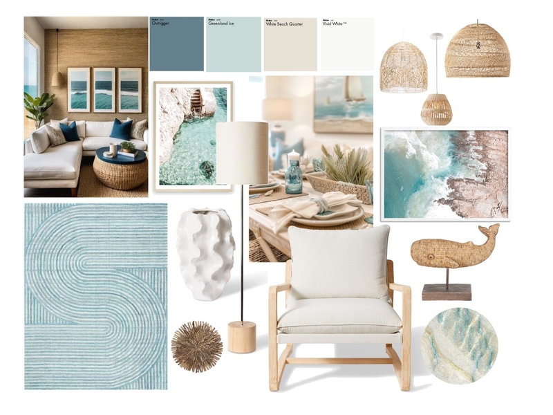 Coastal design style mood board Mood Board by TARASINTERIOR on Style Sourcebook