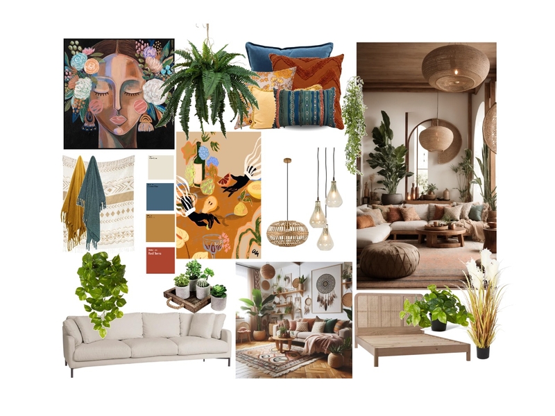 Bohemian Style Board Mood Board by TARASINTERIOR on Style Sourcebook