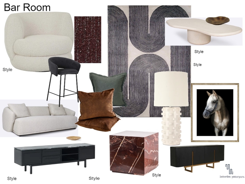 Tony and Silvana Bar Room Mood Board by Interim Interiors on Style Sourcebook